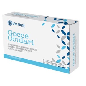 Vet bros soluzione salina sterile oftalmica ad uso veterinario 10 fiale da 5 ml