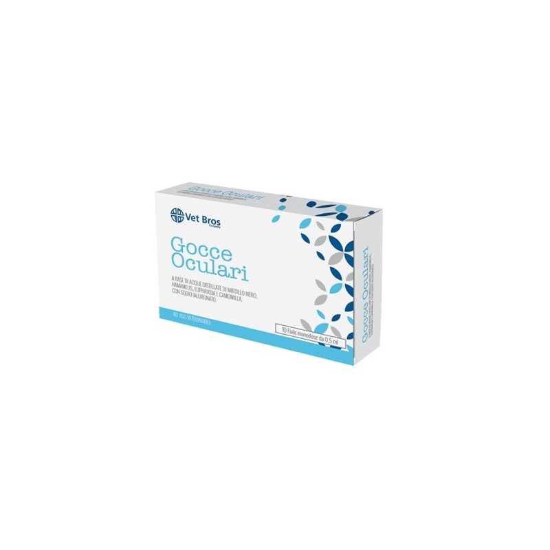Vet bros soluzione salina sterile oftalmica ad uso veterinario 10 fiale da 5 ml
