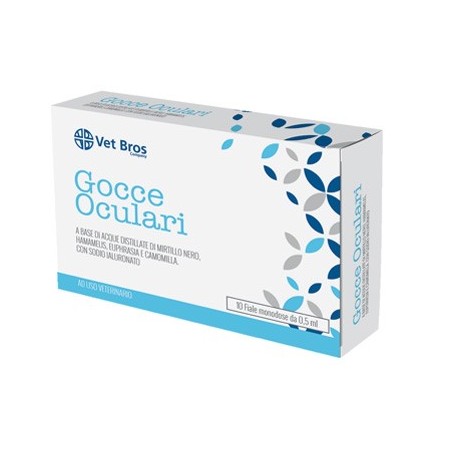 Vet bros soluzione salina sterile oftalmica ad uso veterinario 10 fiale da 5 ml