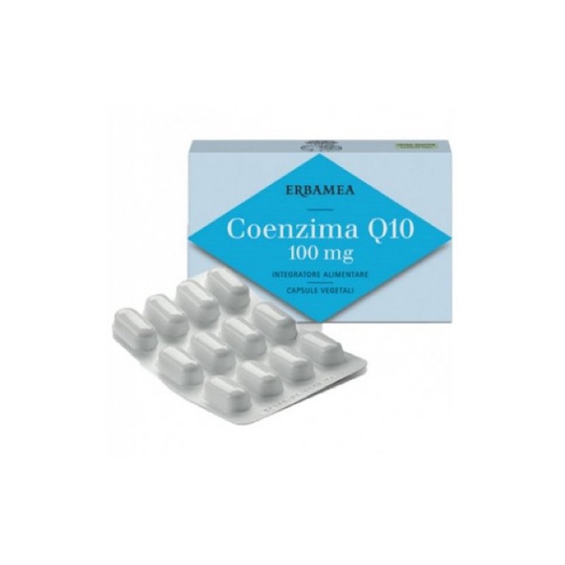 Erbamea coenzima q10 100 mg 24 capsule vegetali Erbamea coenzima q10 100 mg 24 capsule vegetali