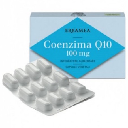 Erbamea coenzima q10 100 mg 24 capsule vegetali Erbamea coenzima q10 100 mg 24 capsule vegetali