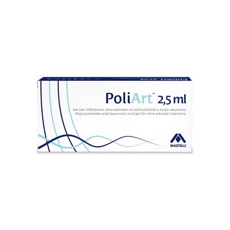 Siringa intra-articolare preriempita poliart 2,5ml polinucleotidi 10mg/ml e acido ialuronico 10mg/ml 2,5 ml
