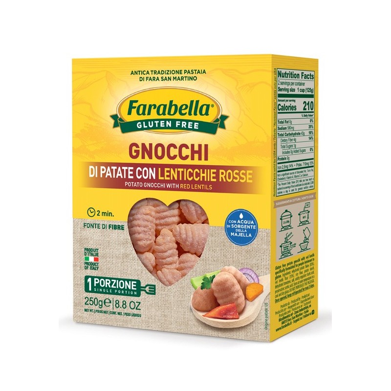 Farabella gnocchi patate e lenticchie 250 g