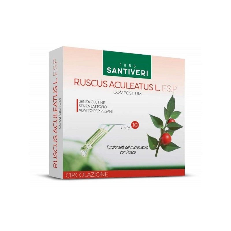 Ruscus aculeatus esp 10 fiale da 10 ml