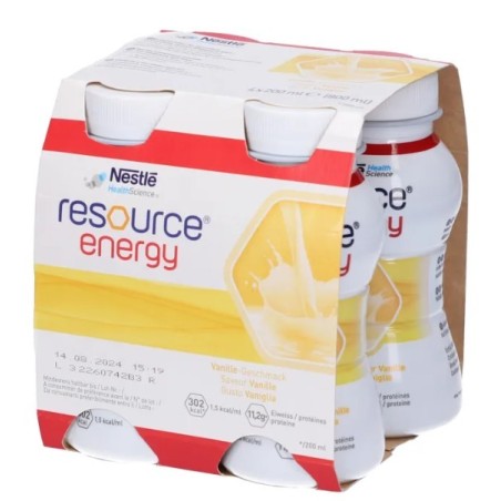 Resource energy vaniglia 4 bottiglie 200 ml nuovo packaging