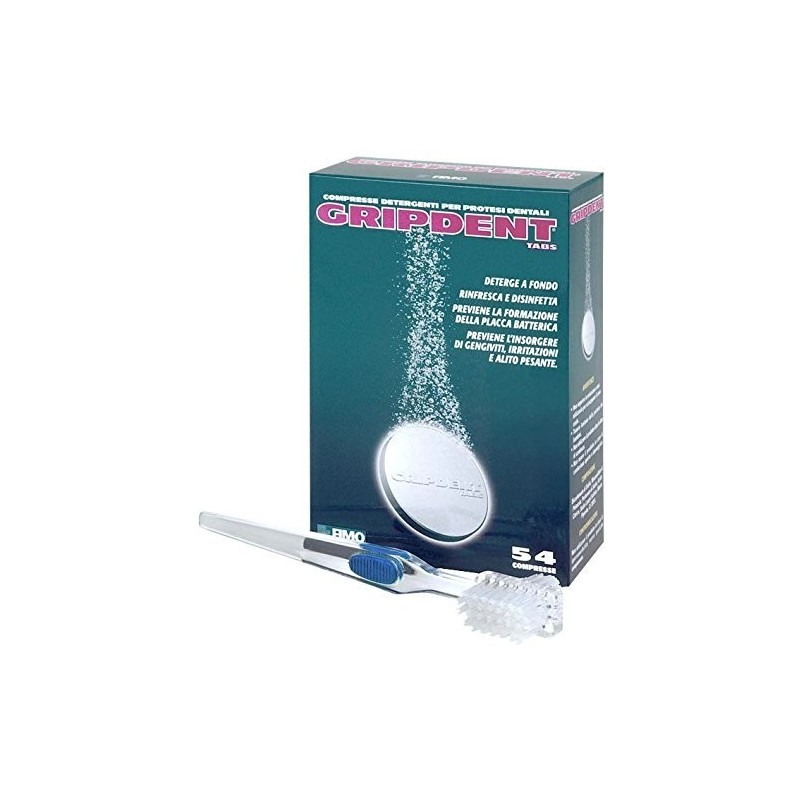 Gripdent tabs 54 compresse + spazzolino pulitore