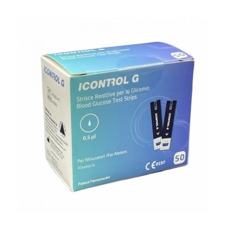 Strisce misurazione glicemia icontrol g 50 pezzi
