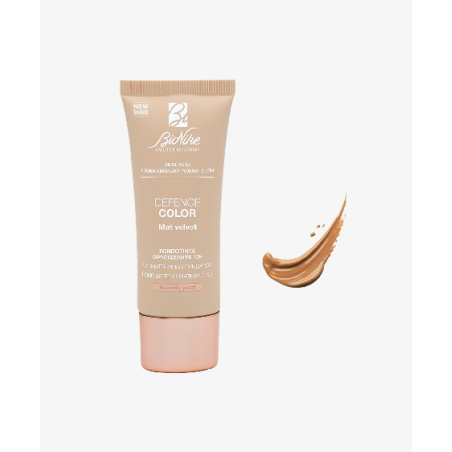 Defence color mat velvet fondotinta n406 miel cannelle
