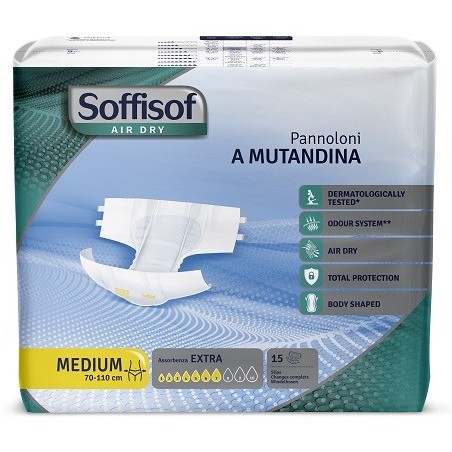 Pannolino mutandina air dry soffisof extra m 15 pezzi