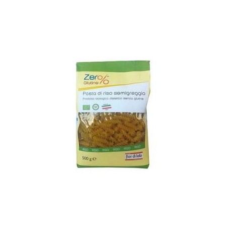 Zero% glutine fusilli di riso integrale senza glutine bio 500 g