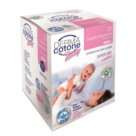 Dermacotone coppetta assorbilatte 30 pezzi