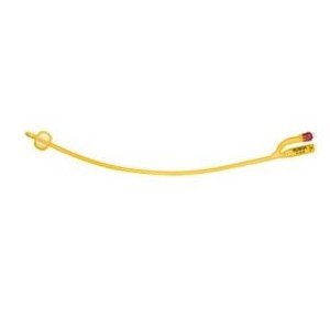 Catetere foley a media permanenza rusch gold plus a 2 vie in silkolatex lattice-silicone per adulto ch18 lunghezza 40 cm punta c