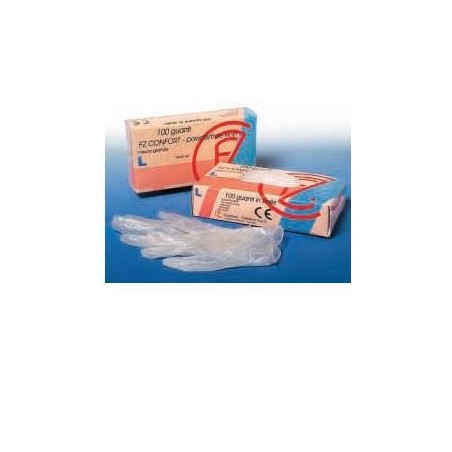 Guanto in vinile confort misura extra large antiaderente biocompatibile utilizzabile anche a contatto con sostanze alimentari 10