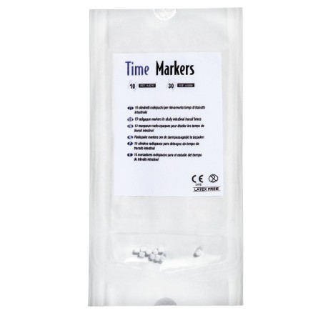 Marcatore radiopaco in granuli a base di polipropilene foodgrade e bario solfato fu time-markers per rilevamento tempodi transit