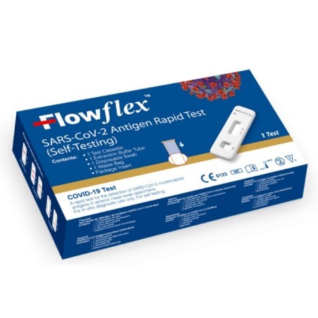 Test antigenico rapido covid-19 flowflex autodiagnostico determinazione qualitativa antigeni sars-cov-2 in tamponi nasali median