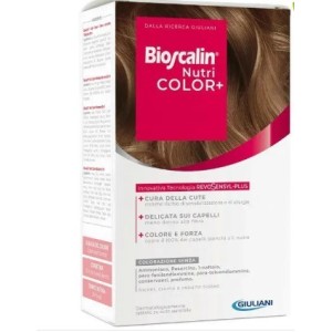 Bioscalin nutri color+ 6,01 biondo scuro freddo crema colorante 40 ml + rivelatore crema 60 ml + shampoo 12 ml + balsamo12 ml + 
