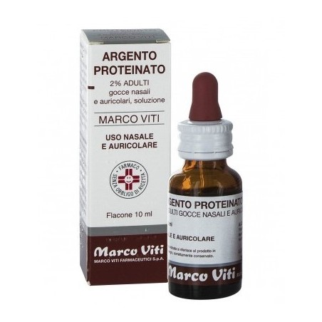Argento proteinato (marco viti) ad gocce orl 10 ml 2%