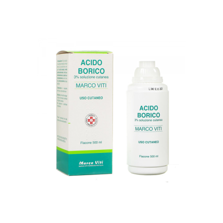 Acido borico (marco viti) soluz cutanea 500 ml 3%