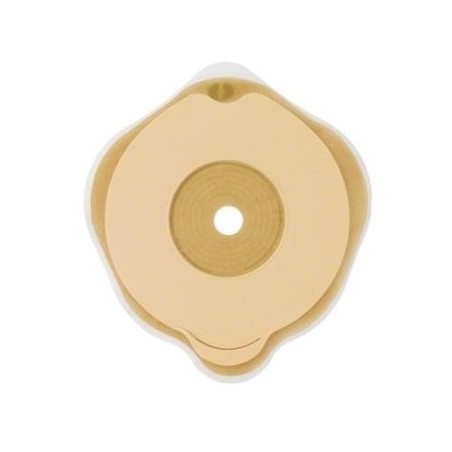 Placca piana flexima key 60 mm con protettore cutaneo idrocolloidale e flangia 5 pezzi