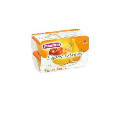 Plasmon sapori di natura omogeneizzato frutta mista 100 g x4 pezzi Plasmon sapori di natura omogeneizzato frutta mista 100 g x4 pezzi