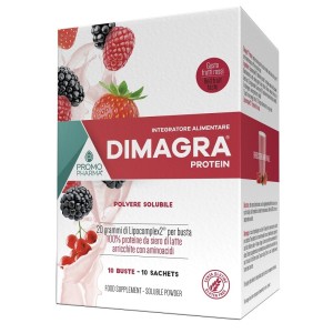 Dimagra protein red fruit 10 buste