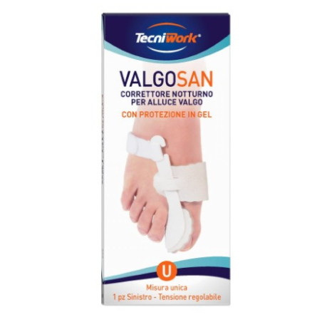 Correttore notturno per alluce valgo sinistro misura unica valgosan 1 pezzo