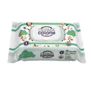Dermacotone baby line salviettine latte avena e proteine riso 72 pezzi