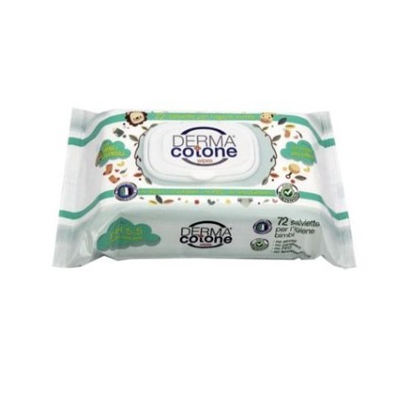 Dermacotone baby line salviettine latte avena e proteine riso 72 pezzi