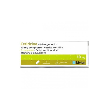 Cetirizina (mylan generics) 7 compresse riv 10 mg