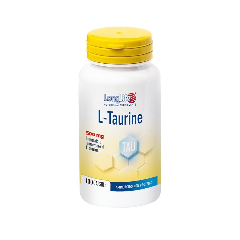 Longlife l-taurine 500 mg 100 capsule