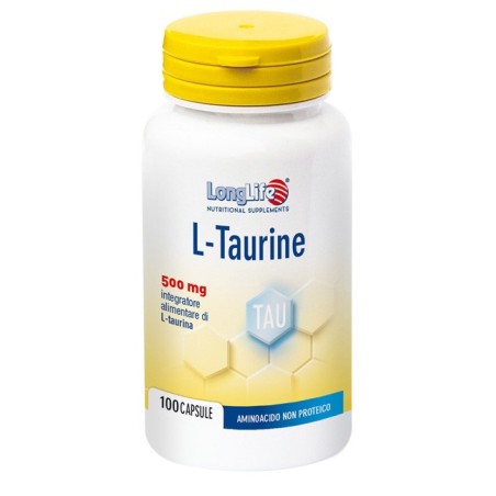 Longlife l-taurine 500 mg 100 capsule