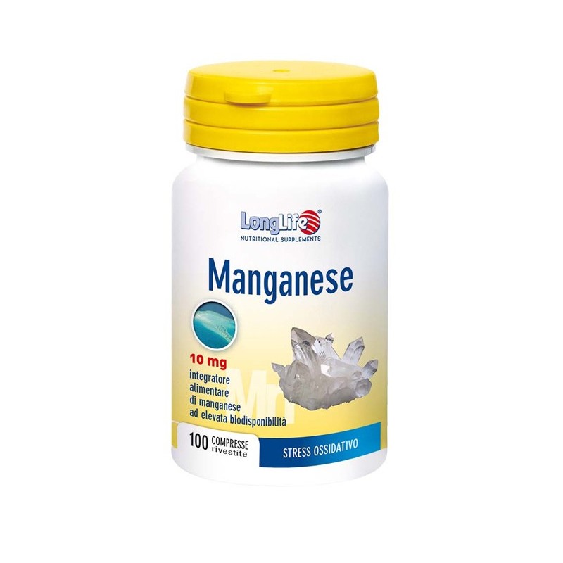 Longlife manganese 10 mg 100 compresse