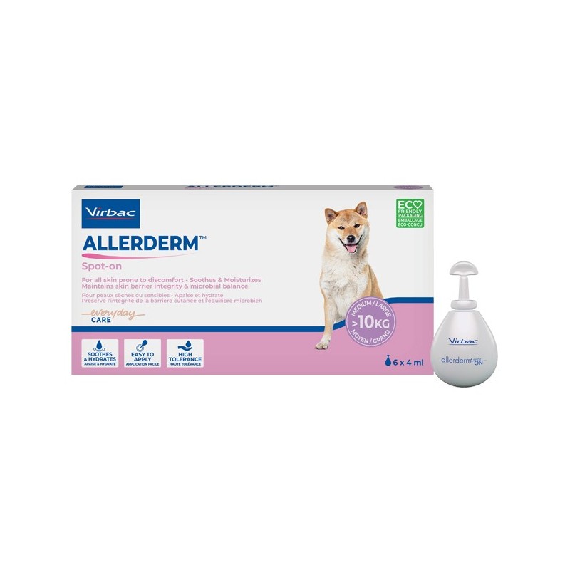 Allerderm spot on cani superiori a 10 kg 6 pipette 4 ml