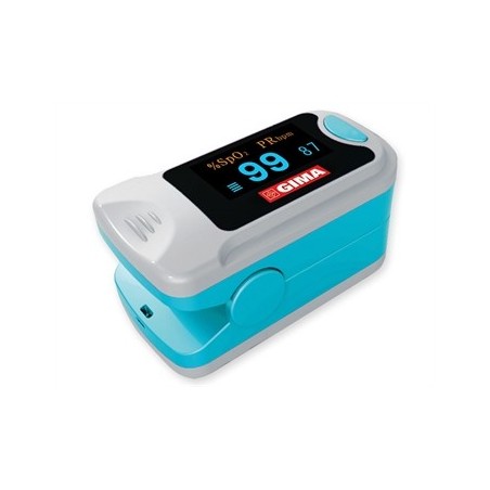 Pulsossimetro da dito pulsoximetro oxy-3 con display per misurazione diossigeno nel sangue e battito cardiaco con cordino e batt