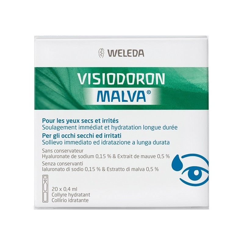 Gocce oculari visiodoron malva 20 monodose da 0,4 ml