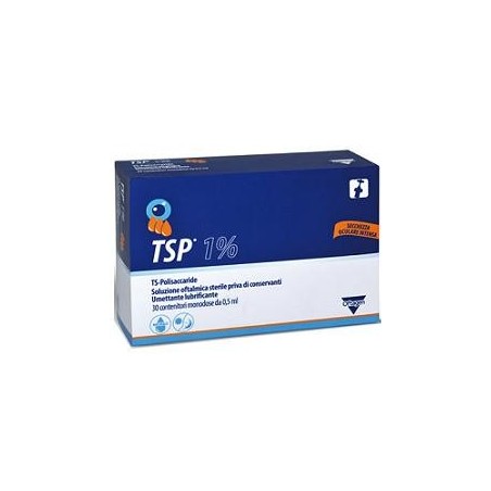 Tsp 1% soluzione oftalmica umettante lubrificante 30 flaconcini monodose 0,5 ml