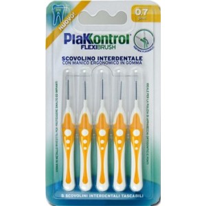 Plakkontrol scovolino interdentale flexi brush07 blister 5 pezzi