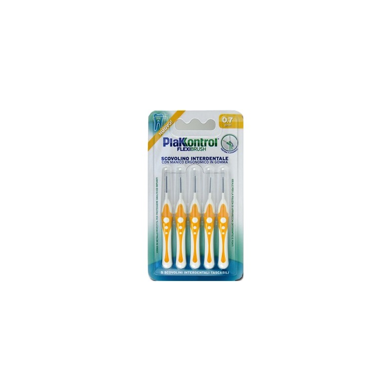 Plakkontrol scovolino interdentale flexi brush07 blister 5 pezzi