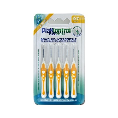 Plakkontrol scovolino interdentale flexi brush07 blister 5 pezzi