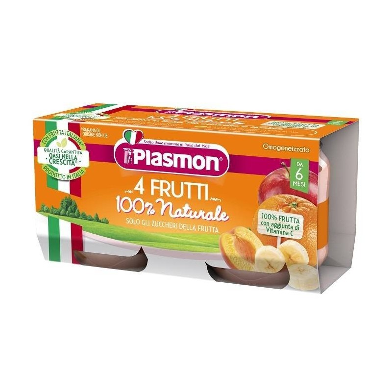 Plasmon omogeneizzato 4 frutti 2 x 80 g Plasmon omogeneizzato 4 frutti 2 x 80 g