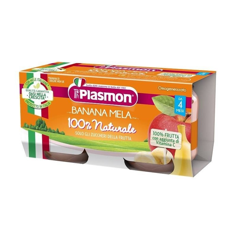 Plasmon omogeneizzato banana mela 2 x 80 g Plasmon omogeneizzato banana mela 2 x 80 g