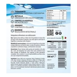 Puro drenante 5 azioni con baobab gusto ananas 500 ml