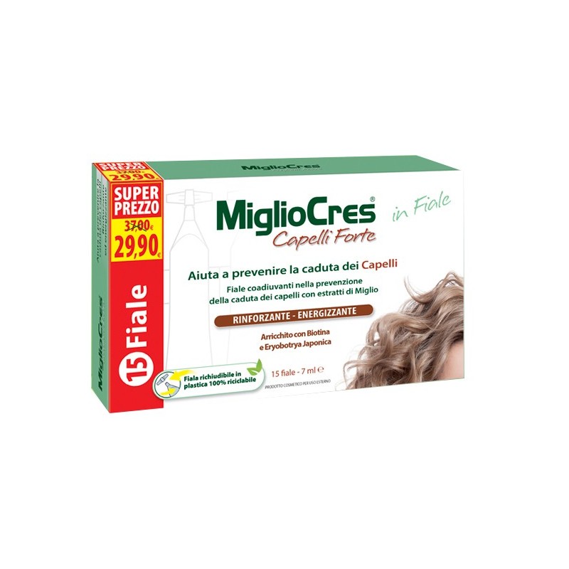 Migliocres capelli forte 15 fiale x 7 ml