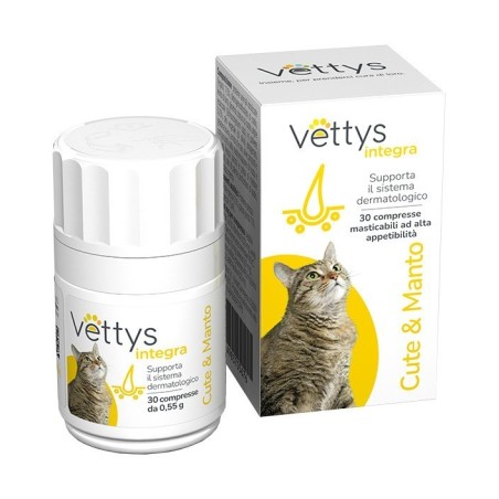 Vettys integra cute&manto gatto 30 compresse masticabili