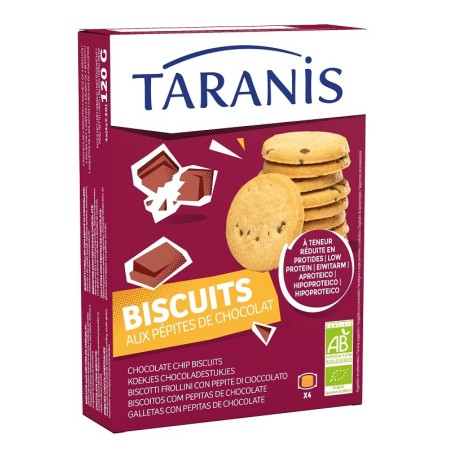 Taranis biscotti frollini con pepite di cioccolato 120 g