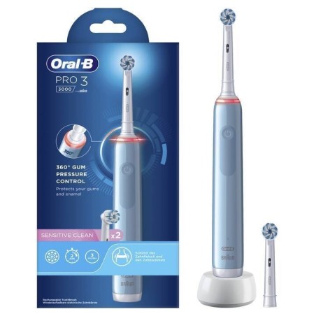 Oral-b pro 3 blu sensitive spazzolino elettrico + 2 refill