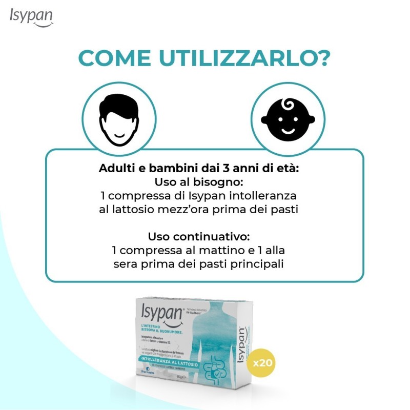 Isypan intolleranza lattosio 30 compresse