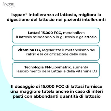 Isypan intolleranza lattosio 30 compresse