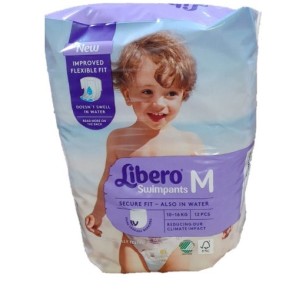 Pannolini mare/piscina libero swim pants per bambino 7/16 kg12 pezzi