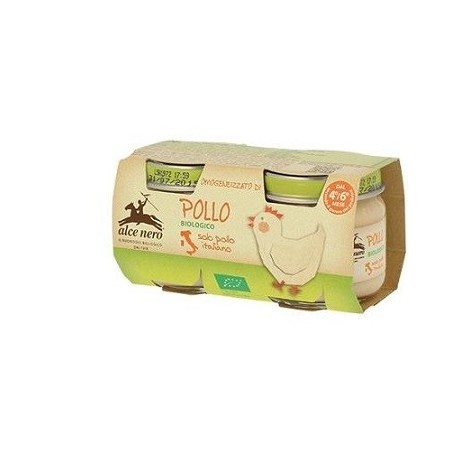 Omogeneizzato di pollo baby food bio 2 x 80 g Omogeneizzato di pollo baby food bio 2 x 80 g